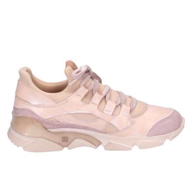 scarpe donna MOMA sneakers rosa pelle tessuto BK453 Prezzo Ridotto
