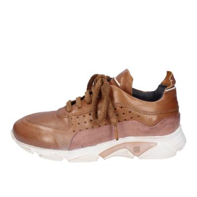 scarpe donna MOMA sneakers marrone pelle camoscio BK477 Sottocosto
