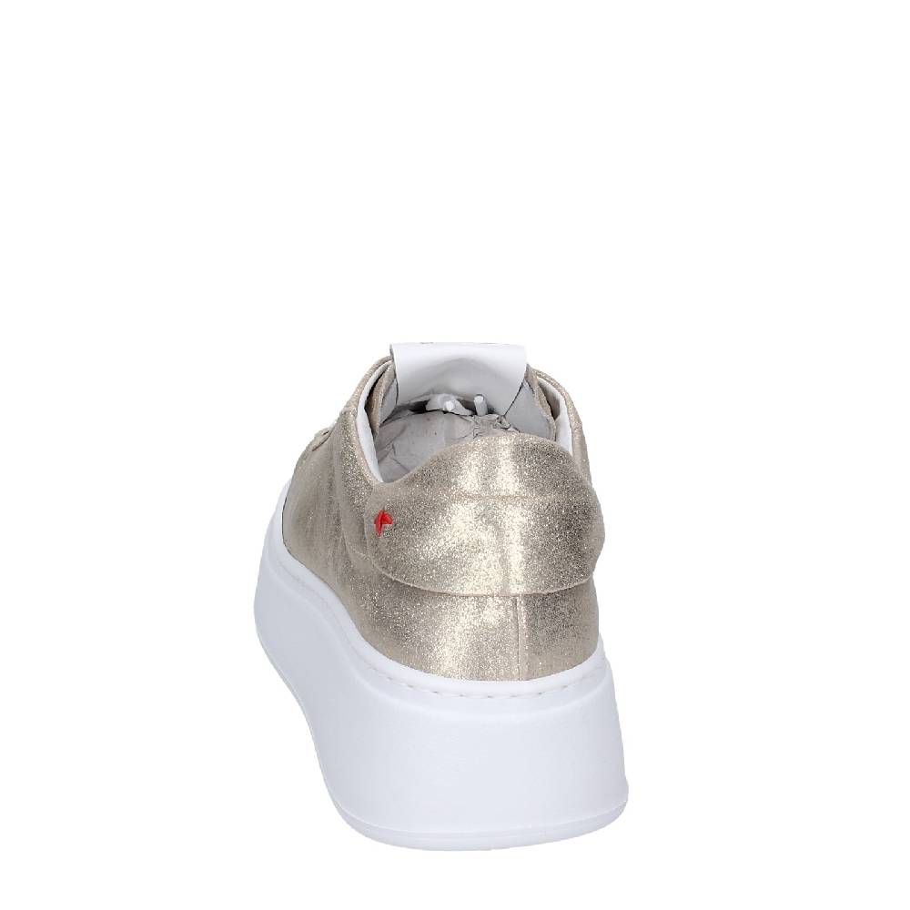 scarpe donna GIO+ sneakers platino pelle camoscio EX580 Novità