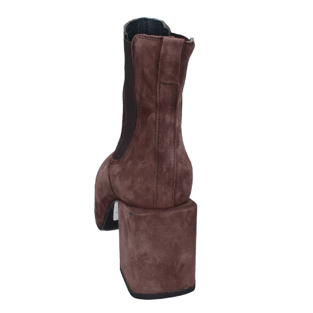 scarpe donna MOMA stivaletti marrone camoscio 87301C EY581 Presa