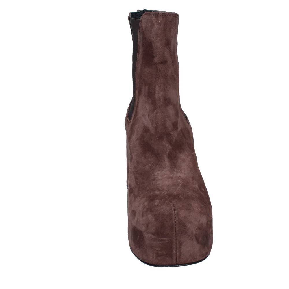 scarpe donna MOMA stivaletti marrone camoscio 87301C EY581 Presa