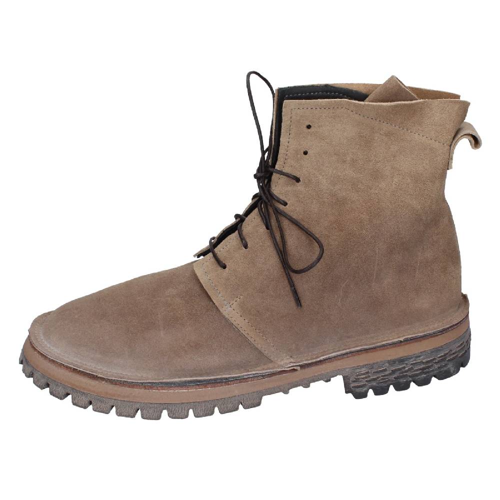 scarpe donna MOMA stivaletti beige camoscio 73302C EY539 Offerta