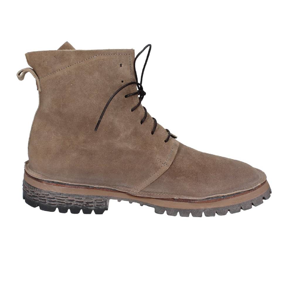 scarpe donna MOMA stivaletti beige camoscio 73302C EY539 Offerta