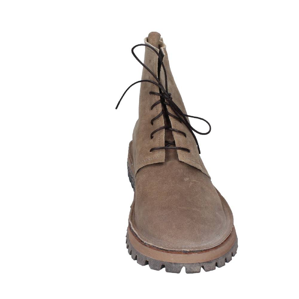 scarpe donna MOMA stivaletti beige camoscio 73302C EY539 Offerta