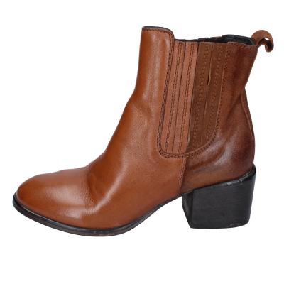 scarpe donna MOMA stivaletti marrone pelle 1CW236-MO BD636 Economico