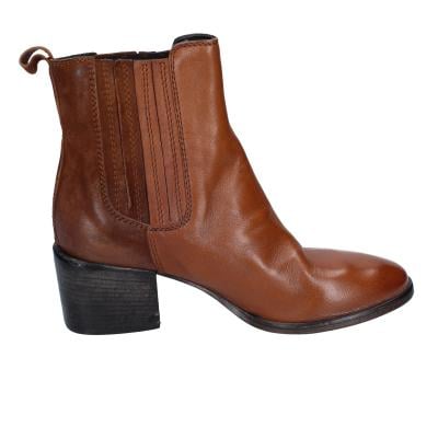 scarpe donna MOMA stivaletti marrone pelle 1CW236-MO BD636 Economico