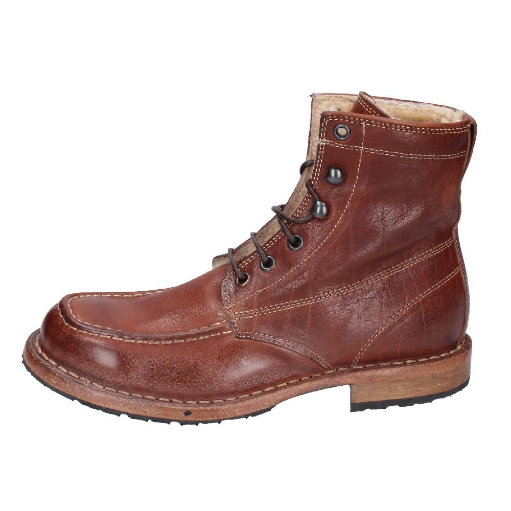 scarpe donna MOMA stivaletti marrone pelliccia 71305B EY537 Online