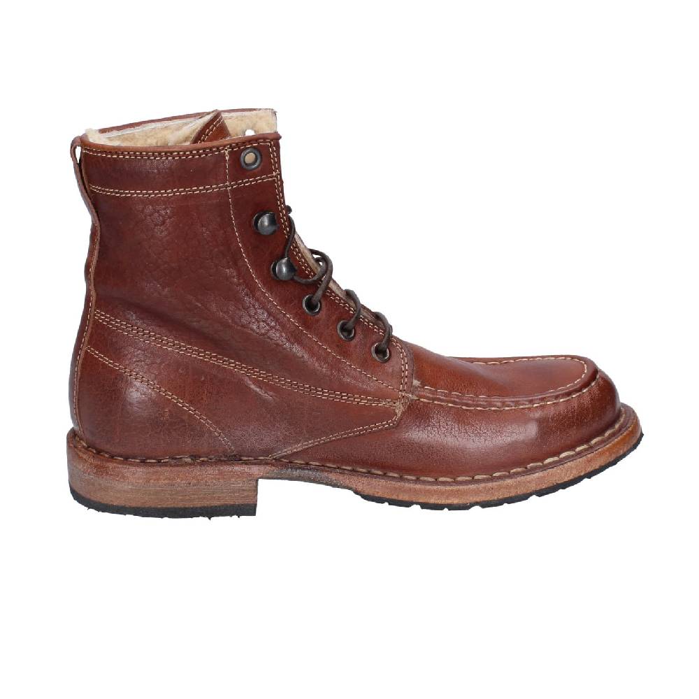 scarpe donna MOMA stivaletti marrone pelliccia 71305B EY537 Online