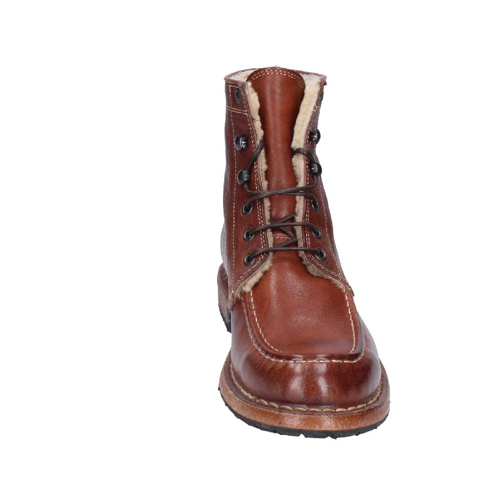 scarpe donna MOMA stivaletti marrone pelliccia 71305B EY537 Online