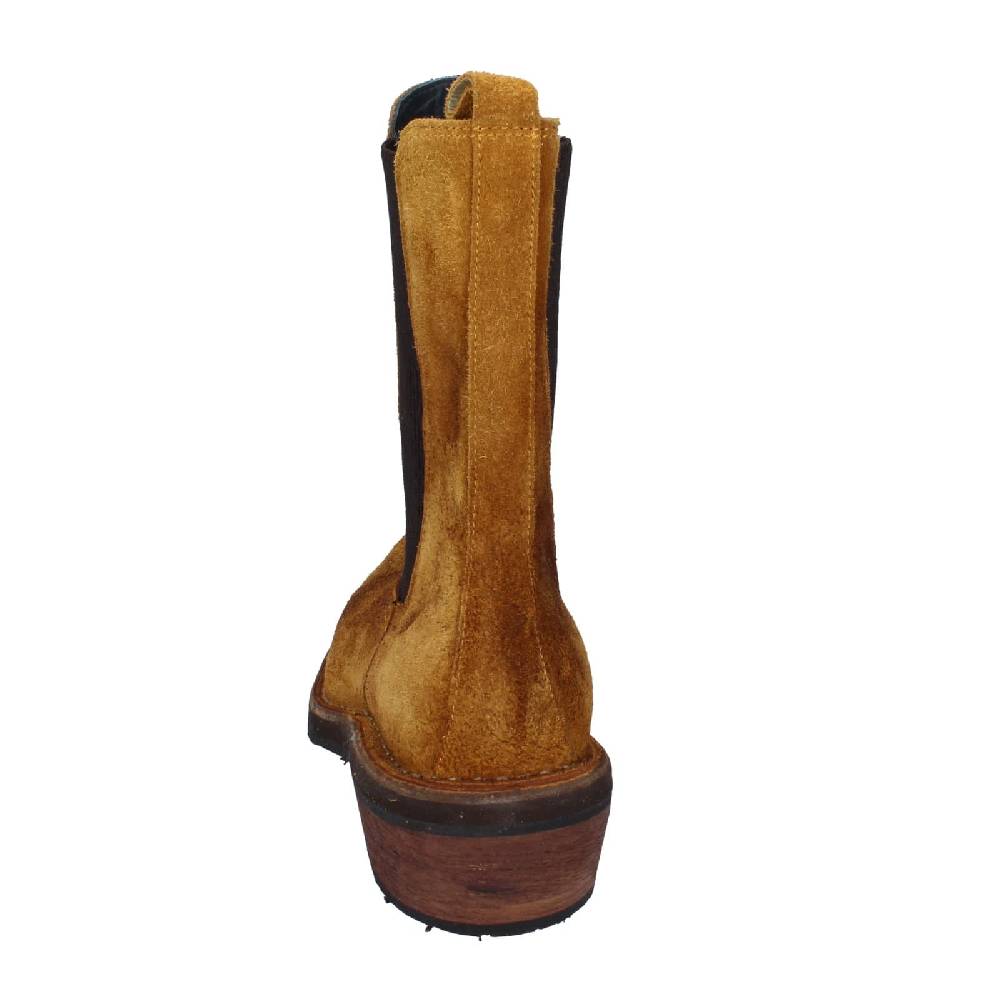 scarpe donna MOMA stivaletti marrone camoscio 75301C EY565 Outlet