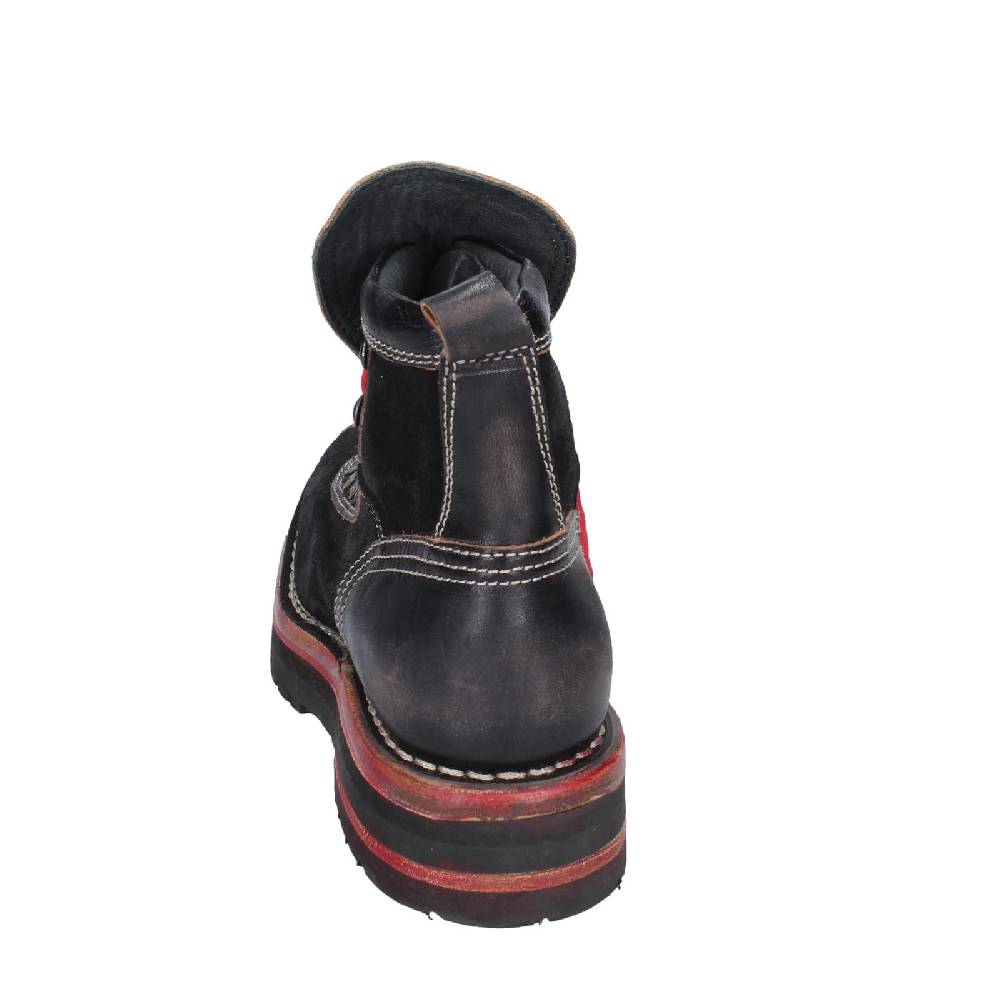 scarpe donna MOMA stivaletti nero pelle camoscio 81301B EY563 In Vendita