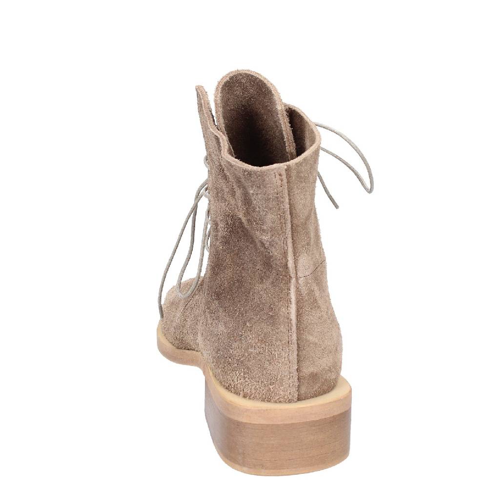 scarpe donna MOMA stivaletti marrone camoscio oro 35402I VINTAGE EX443 Saldi