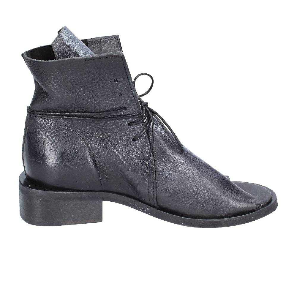 scarpe donna MOMA stivaletti nero pelle argento 35402I VINTAGE EX398 Offerte