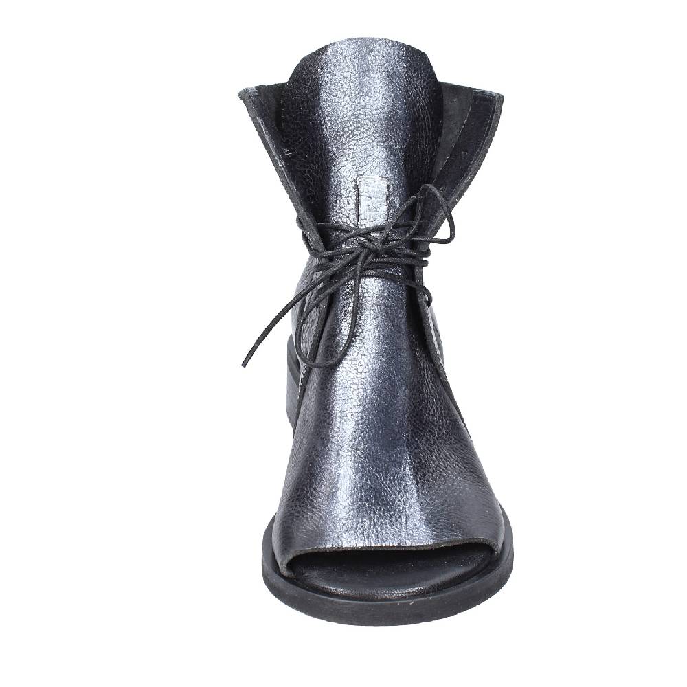 scarpe donna MOMA stivaletti nero pelle argento 35402I VINTAGE EX398 Offerte