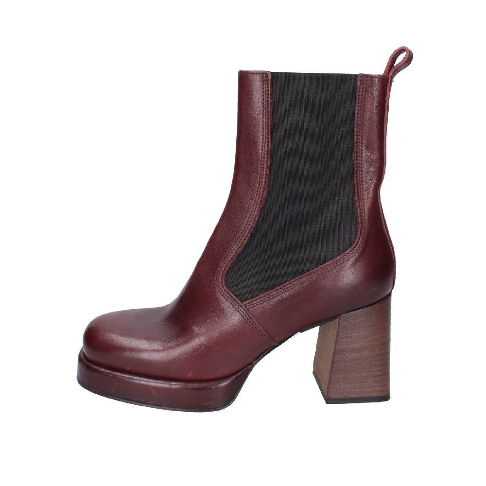 scarpe donna MOMA stivaletti bordeaux pelle 83302C EY586 Vendita Calda