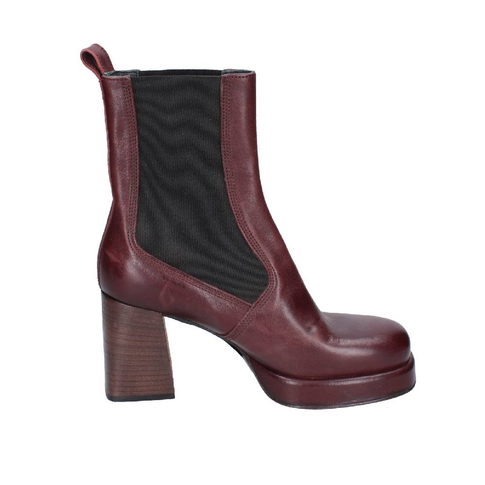 scarpe donna MOMA stivaletti bordeaux pelle 83302C EY586 Vendita Calda
