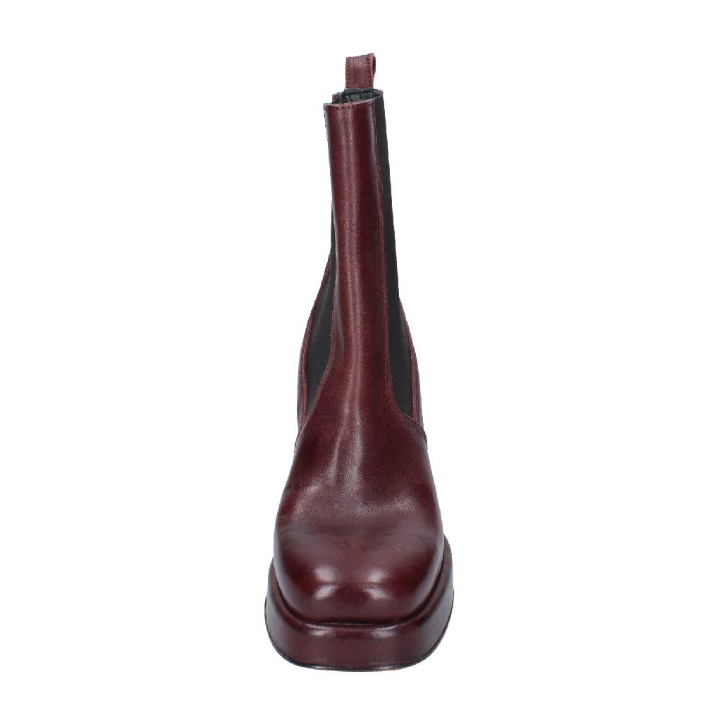 scarpe donna MOMA stivaletti bordeaux pelle 83302C EY586 Vendita Calda
