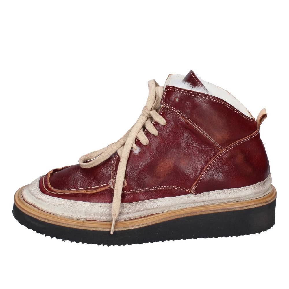 scarpe donna MOMA stivaletti bordeaux pelle camoscio EY579 I Più Venduti