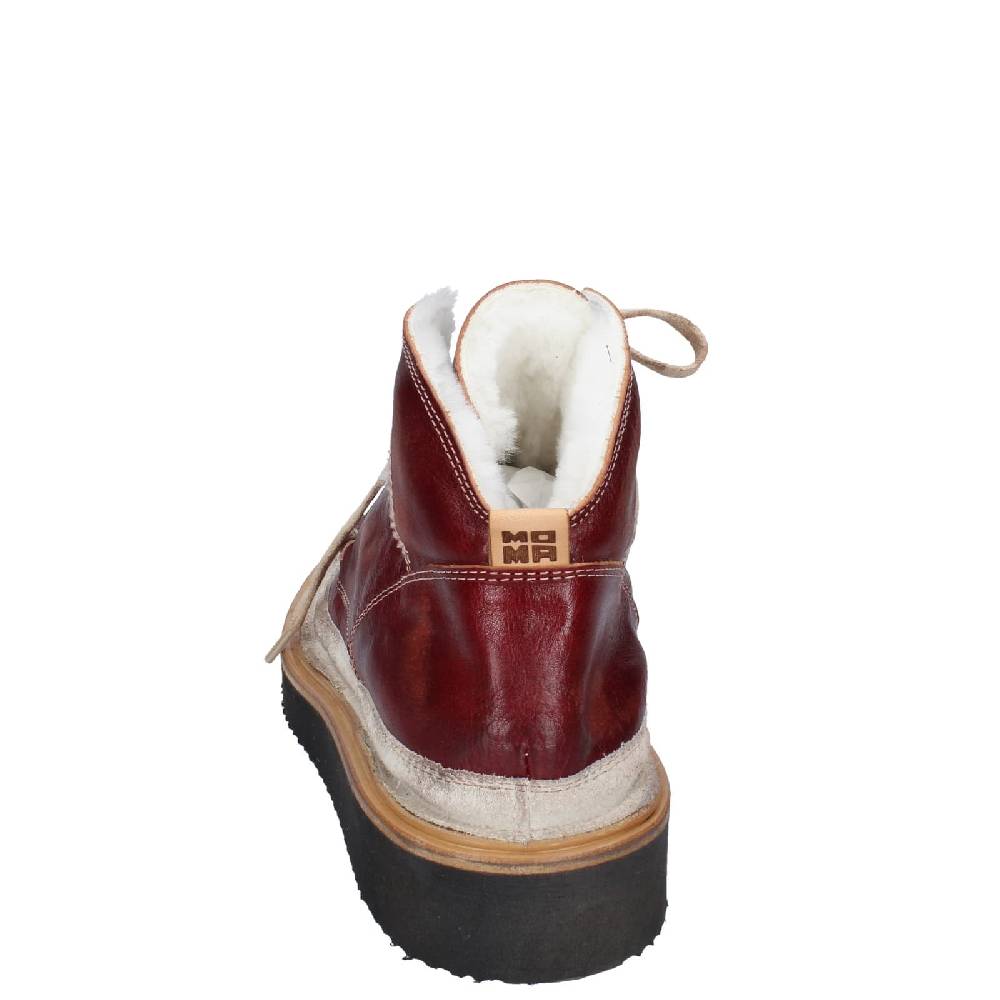 scarpe donna MOMA stivaletti bordeaux pelle camoscio EY579 I Più Venduti