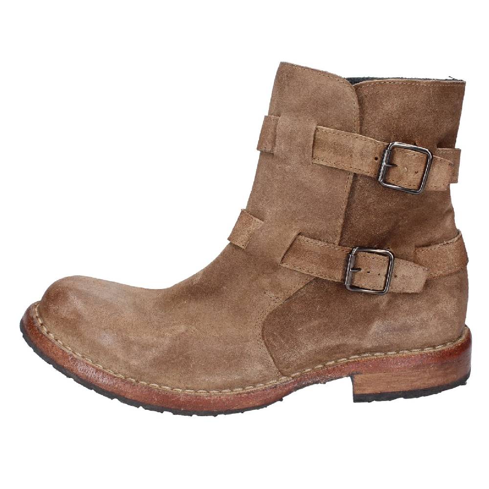 scarpe donna MOMA stivaletti marrone camoscio 71303C EY570 Negozio
