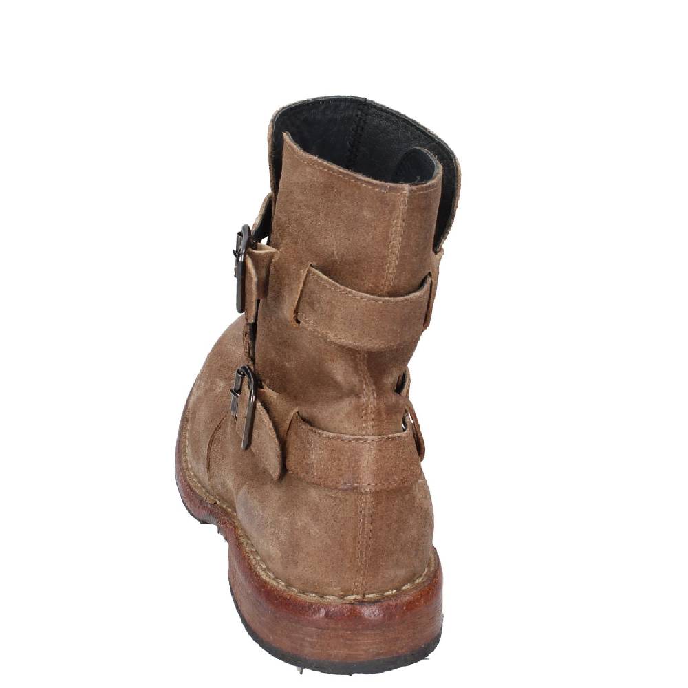 scarpe donna MOMA stivaletti marrone camoscio 71303C EY570 Negozio
