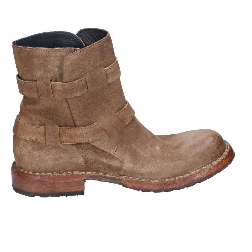 scarpe donna MOMA stivaletti marrone camoscio 71303C EY570 Negozio