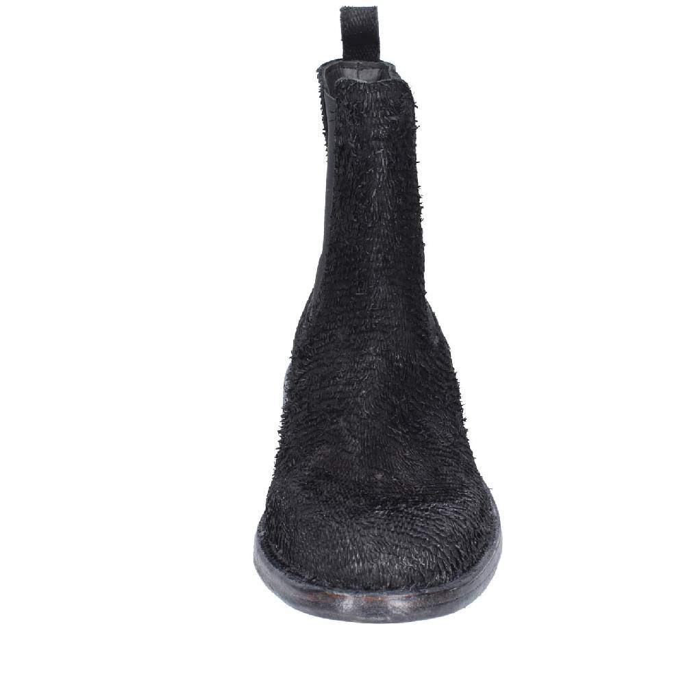 scarpe donna MOMA stivaletti nero pelle pitonata 1CW350 EY571 In Saldo