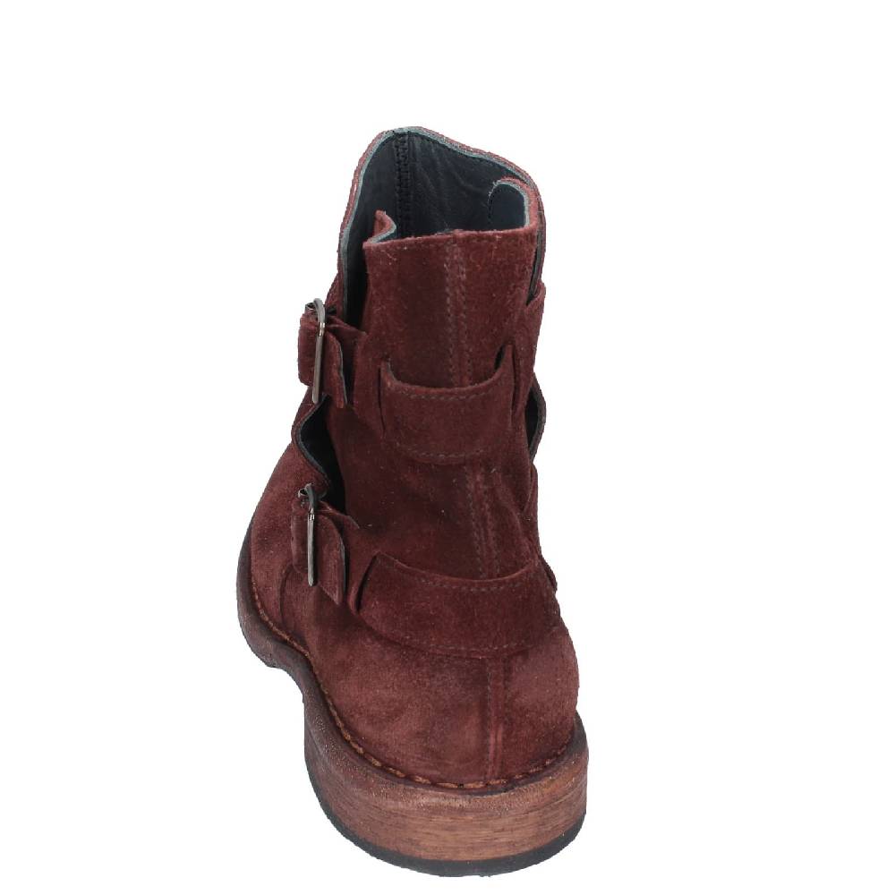 scarpe donna MOMA stivaletti marrone camoscio 71303C EY572 Nuova