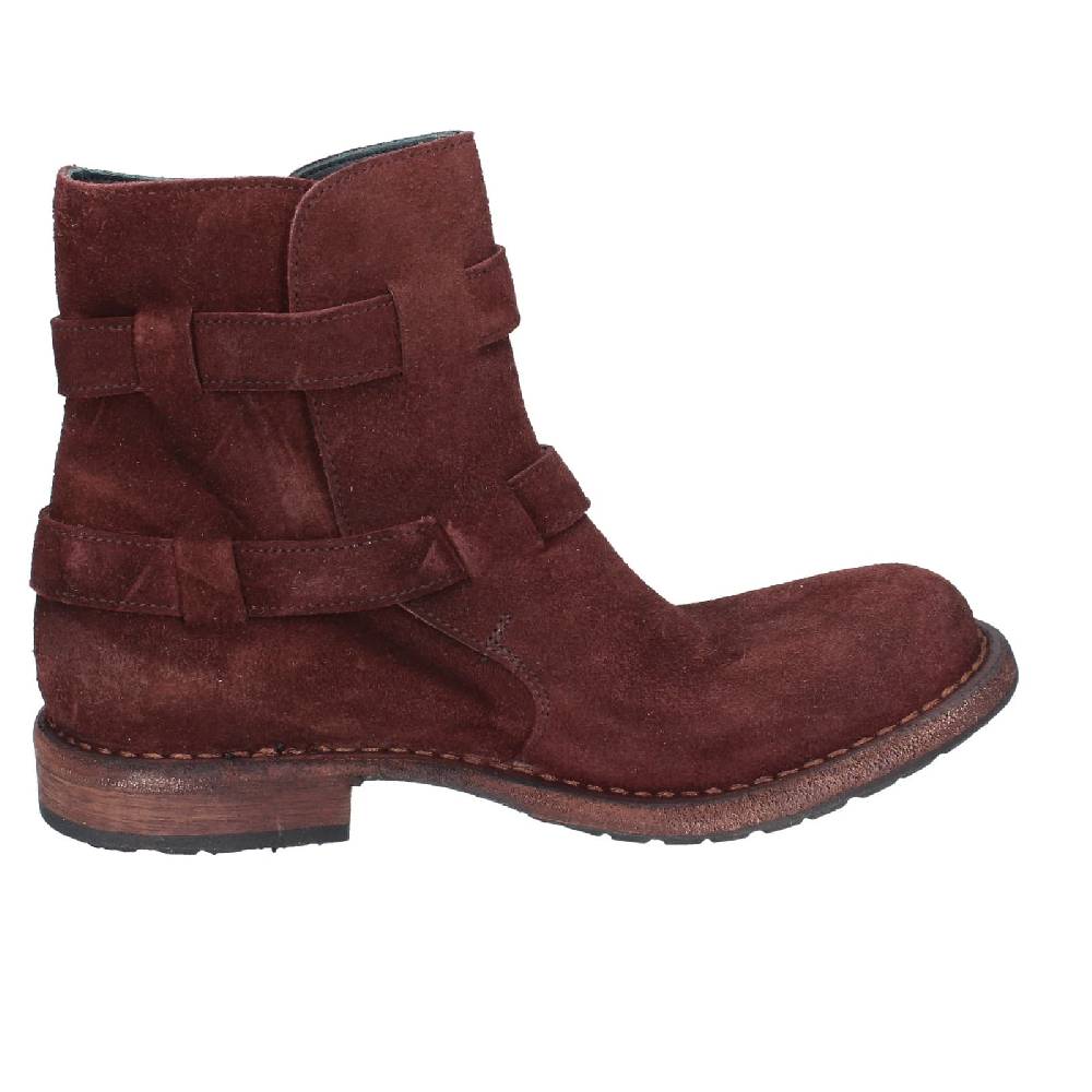 scarpe donna MOMA stivaletti marrone camoscio 71303C EY572 Nuova