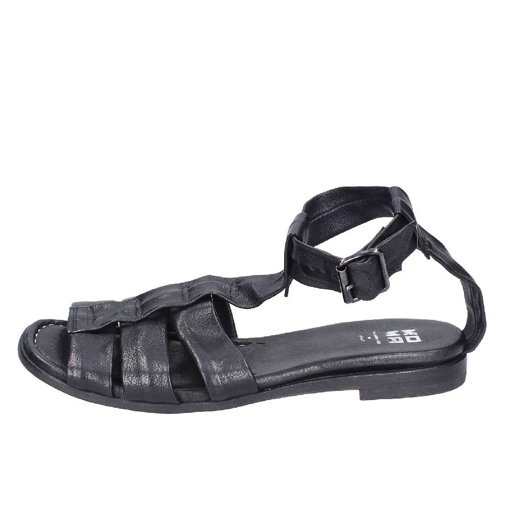 scarpe donna MOMA sandali nero pelle 32404G VINTAGE EX404 In Linea