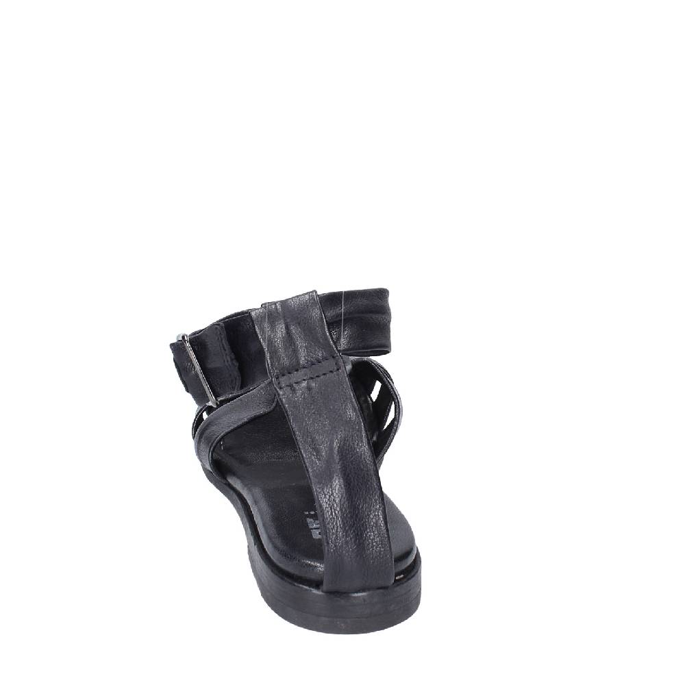 scarpe donna MOMA sandali nero pelle 32404G VINTAGE EX404 In Linea
