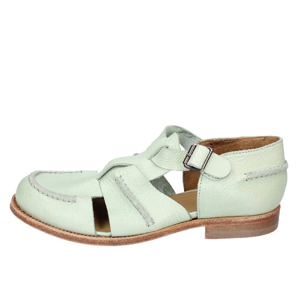 scarpe donna MOMA sandali verde pelle 40407G VINTAGE EX458 Nuovo