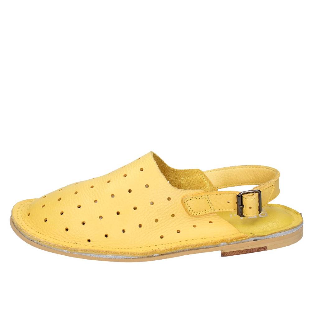 scarpe donna MOMA sandali giallo pelle 36404G VINTAGE EX438 Qualità