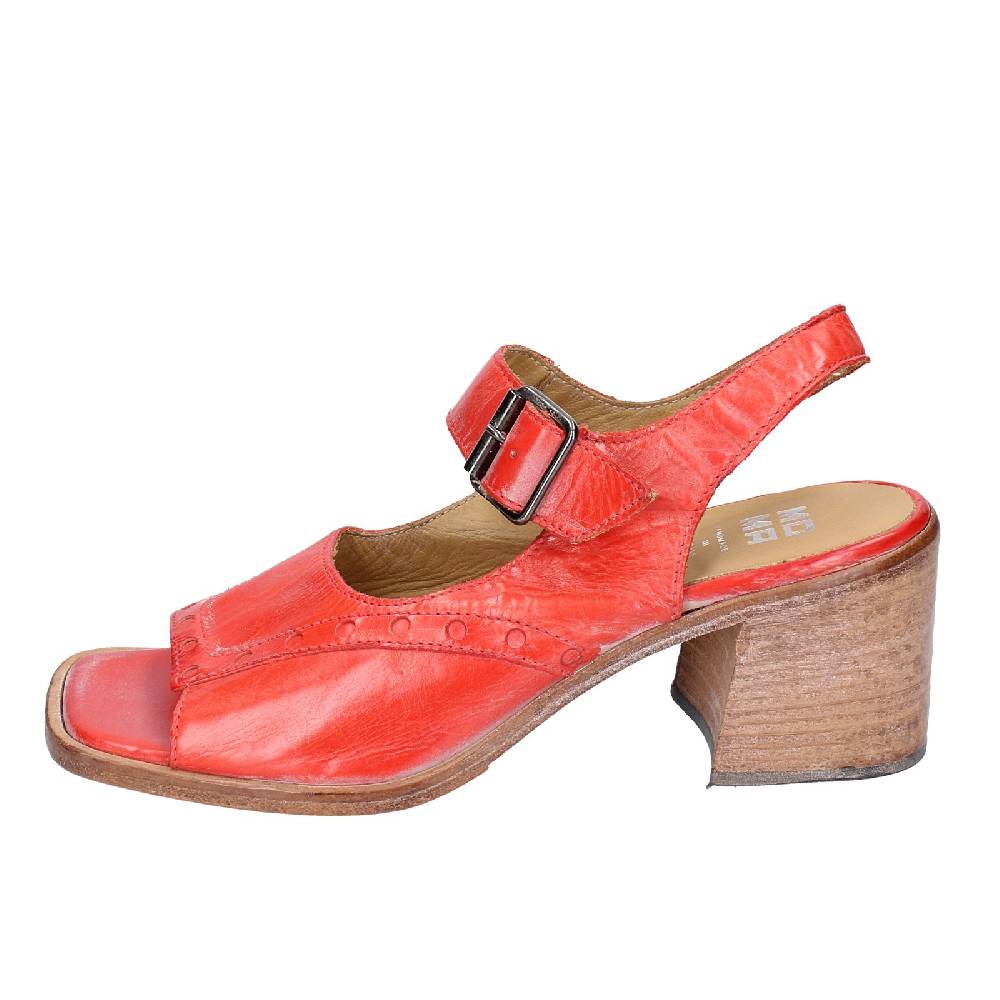 scarpe donna MOMA sandali rosso pelle 46404G VINTAGE EX450 Spedizione Gratuita
