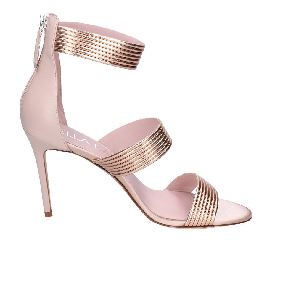 scarpe donna LELLA BALDI sandali rosa pelle EZ981 Qualità