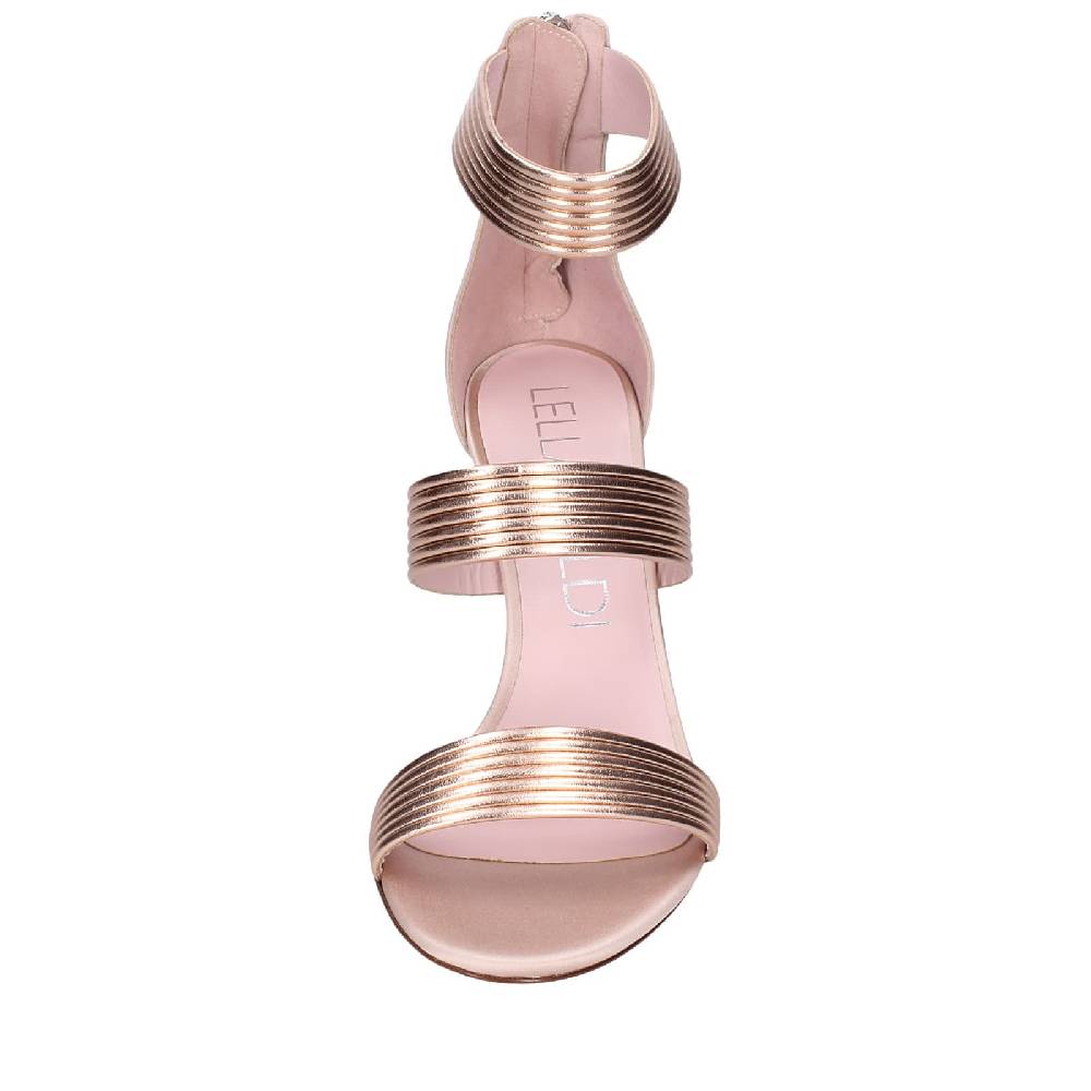 scarpe donna LELLA BALDI sandali rosa pelle EZ981 Qualità