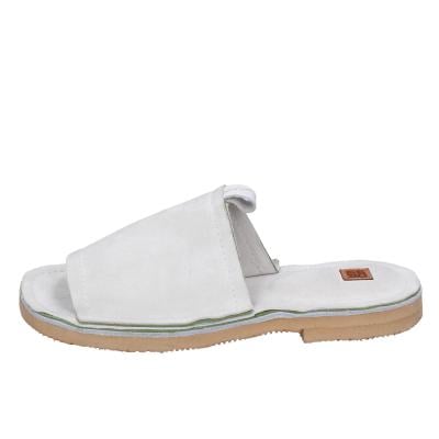 scarpe donna MOMA sandali bianco camoscio BK121 Affare Del Giorno
