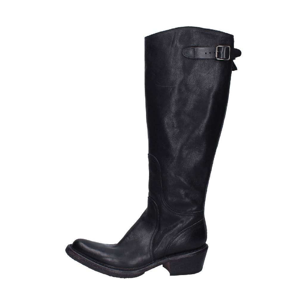 scarpe donna MOMA stivali nero pelle 77303D-CU EY491 Promozione