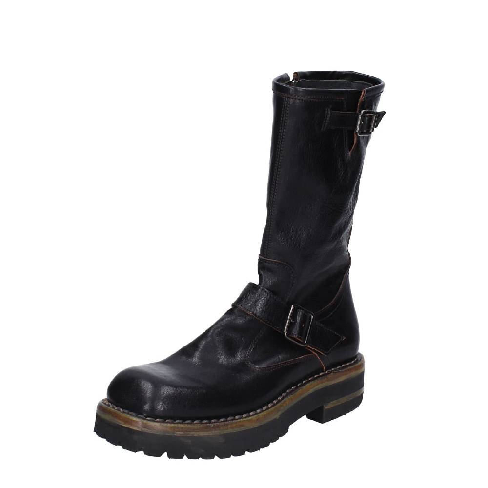 scarpe donna MOMA stivali nero pelle 81303C-VAR EY494