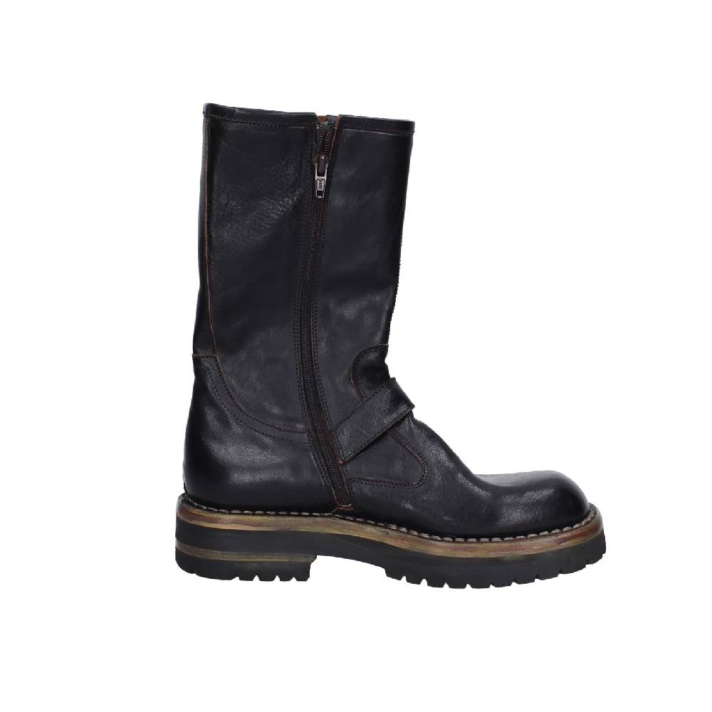 scarpe donna MOMA stivali nero pelle 81303C-VAR EY494 Novità