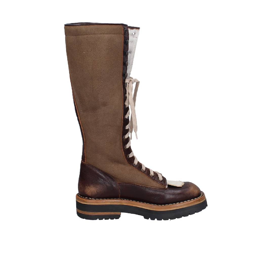 scarpe donna MOMA stivali marrone camoscio 81304D-VADO EY492 Presa