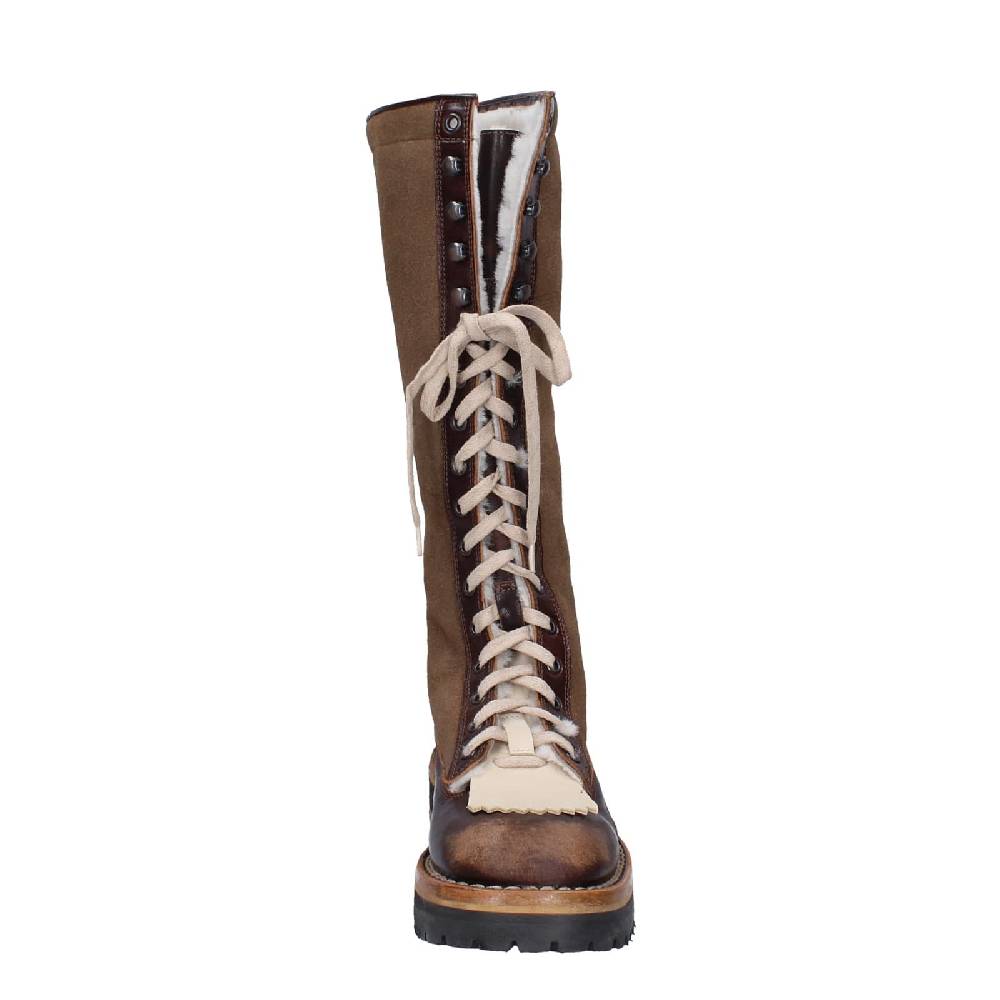 scarpe donna MOMA stivali marrone camoscio 81304D-VADO EY492 Presa