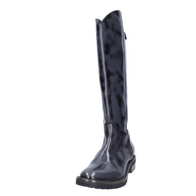 scarpe donna MOMA stivali grigio pelle lucida BK293 Sconto