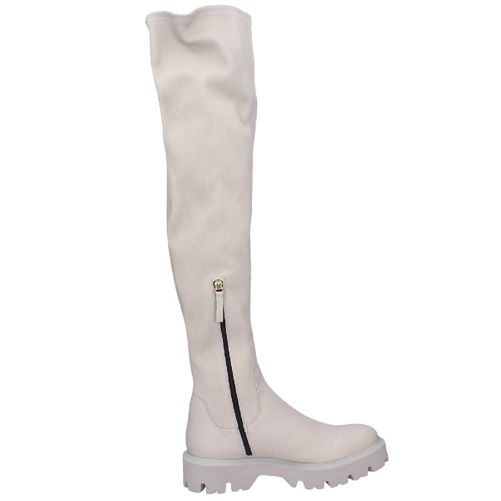 scarpe donna ROBERTO FESTA stivali beige pelle EX552 Offerta