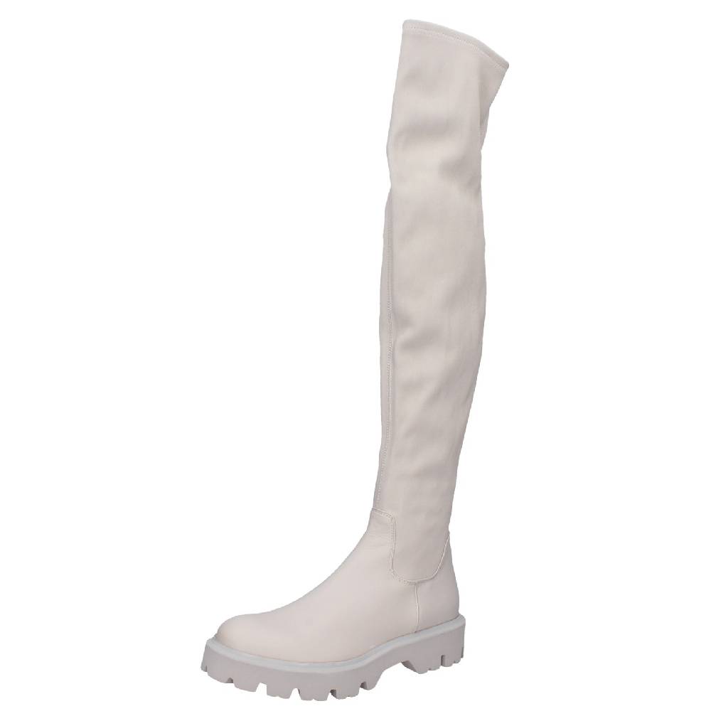 scarpe donna ROBERTO FESTA stivali beige pelle EX552 Offerta