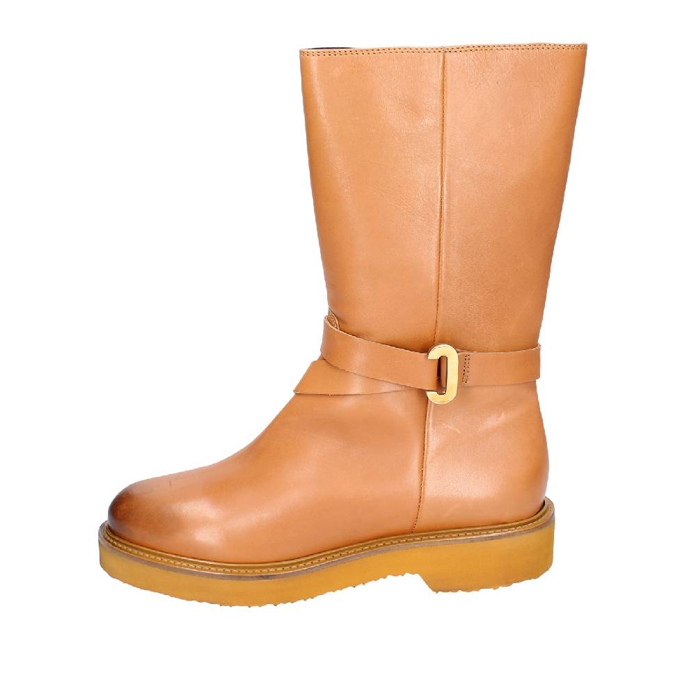 scarpe donna CARMENS stivali marrone pelle EX155 Economico