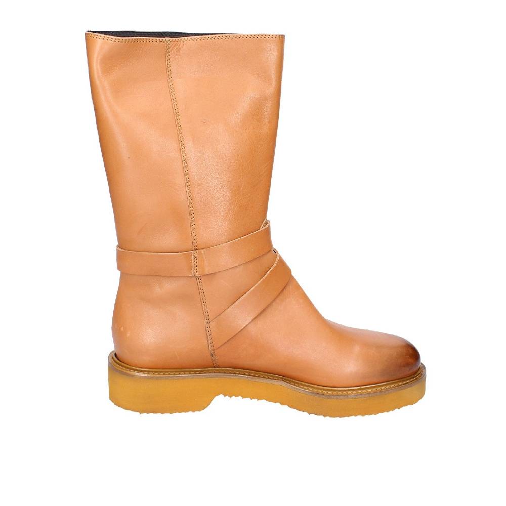 scarpe donna CARMENS stivali marrone pelle EX155 Economico