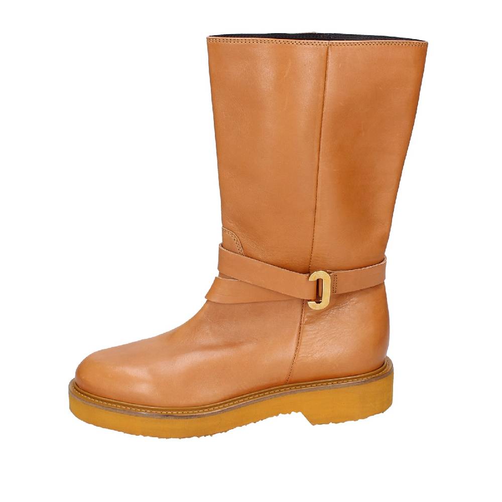 scarpe donna CARMENS stivali marrone pelle EX153 Promozione Limitata
