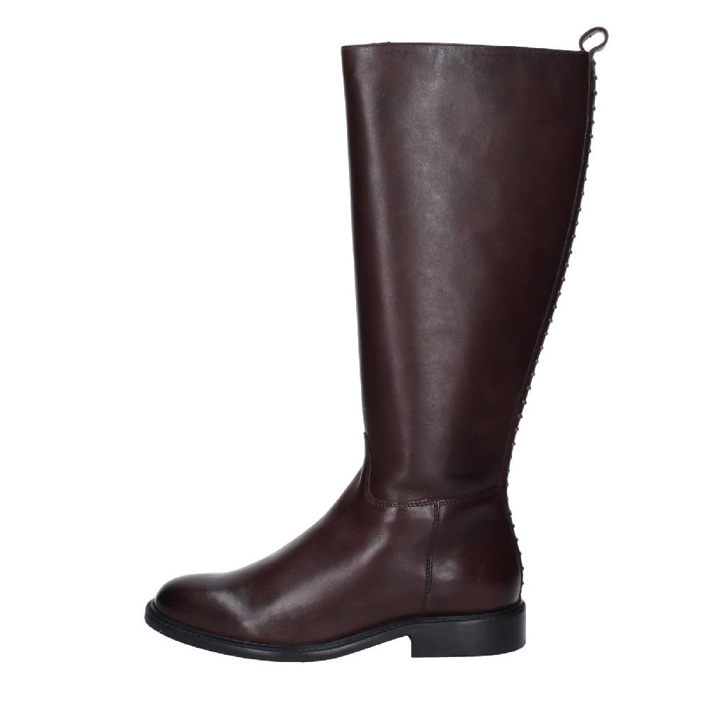 scarpe donna STUDIO MODE stivali marrone pelle EZ719 Shopping Online