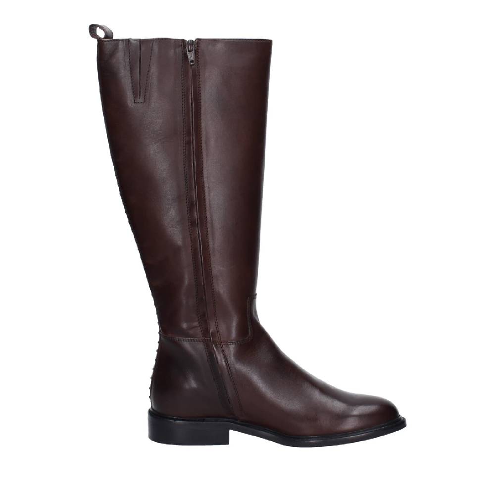 scarpe donna STUDIO MODE stivali marrone pelle EZ719 Shopping Online